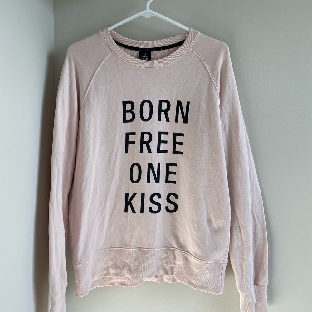 Official MOLDIR Brand Kim Jaejoong Korea Sweater "BORN FREE ONE KISS" - Pink, S